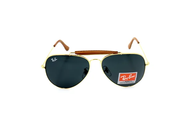 SwamiRaj_EyeWorld__Aviator_Glass_Fitted_Sunglasses_For_Men_&_Women_With_Very_Light_Weight_Titanium_Frame_&_UV_Protected_B2_Glass_Lens._(RB_3422_Golden_with_Black)