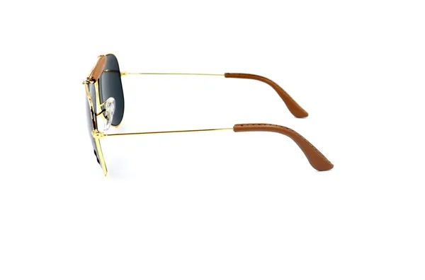 SwamiRaj_EyeWorld__Aviator_Glass_Fitted_Sunglasses_For_Men_&_Women_With_Very_Light_Weight_Titanium_Frame_&_UV_Protected_B2_Glass_Lens._(RB_3422_Golden_with_Black)