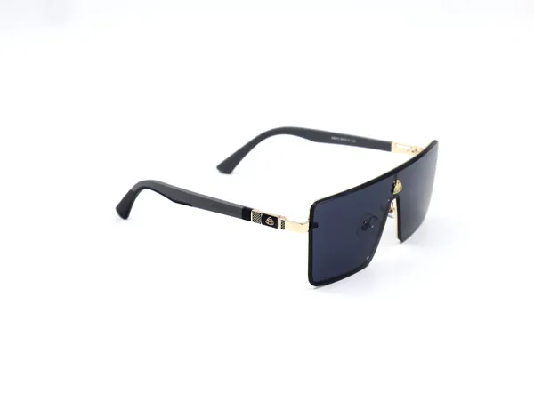 SwamiRaj_EyeWorld__One_Piece__Premium_Branded_Sunglasses_with_Stylish_Rich_Looking_UV_Protected_Polycarbonate_Lens__for_Men_&_Women__(24015_Golden_with_Black_)