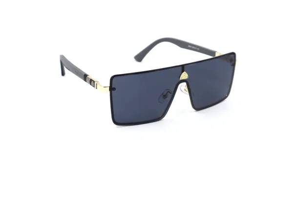 SwamiRaj_EyeWorld__One_Piece__Premium_Branded_Sunglasses_with_Stylish_Rich_Looking_UV_Protected_Polycarbonate_Lens__for_Men_&_Women__(24015_Golden_with_Black_)