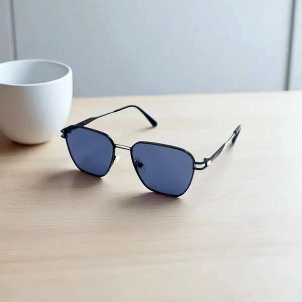 SwamiRaj_EyeWorld_Titanium_Frame_Sunglasses_with_Unbreakable_Polycarbonate_Lens,_Matt_Finish_(Black)