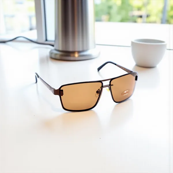 SwamiRaj_EyeWorld_Rimless_Aviator_Sunglasses_(Titanium_Frame,_Polarized_UV_Protected_Lens)_(Brown)_|_SwamiRaj_EyeWorld