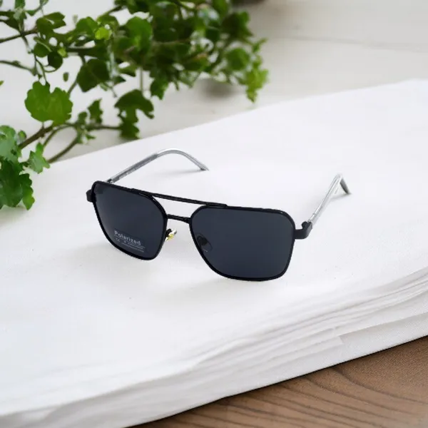 SwamiRaj_EyeWorld_Square_Sunglasses,_Glossy_Finish,_Medium,_Polarized_UV_Lens,_Lightweight_Titanium_Frame_(CF_58489_Black)