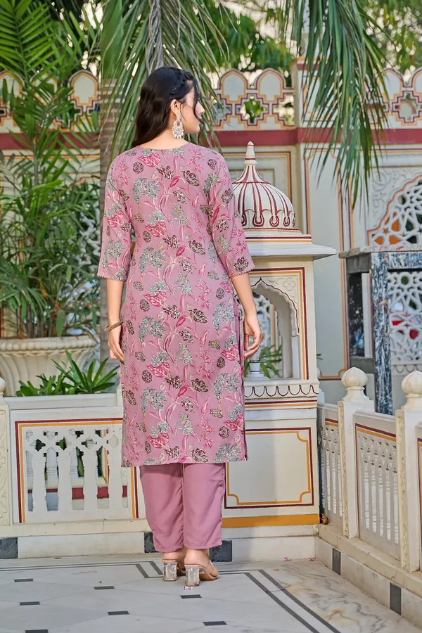 YAGNIK_FASHION_Women_Rayon_Floral_Printed_Kurta_Dupatta_Set