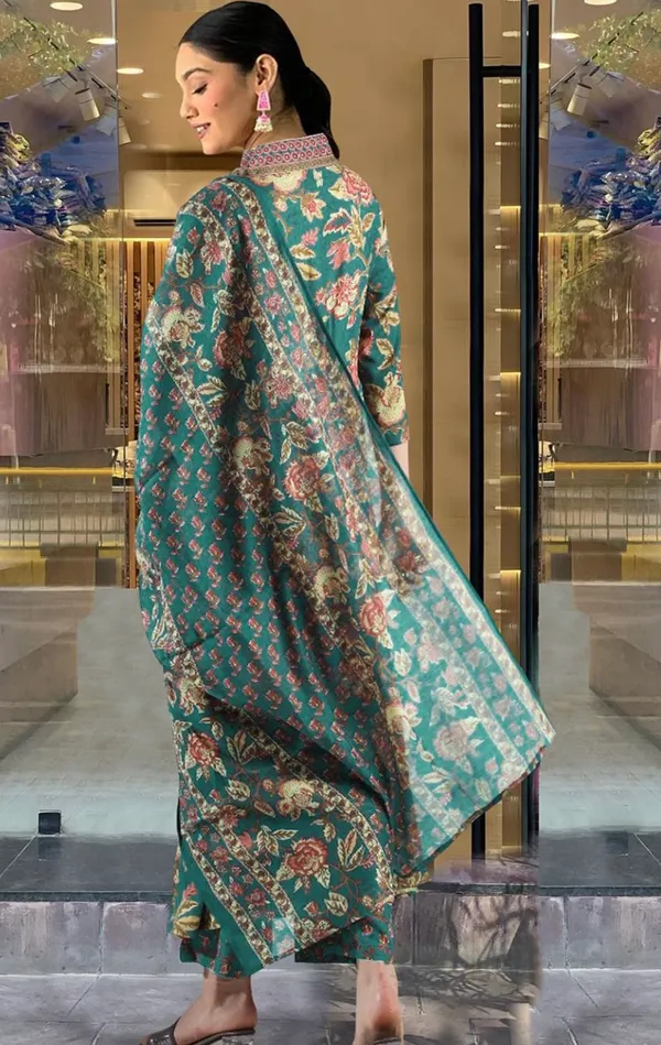 YAGNIK_FASHION_Women_Rayon_Floral_Printed_Kurta_Palazzo_Dupatta_Set