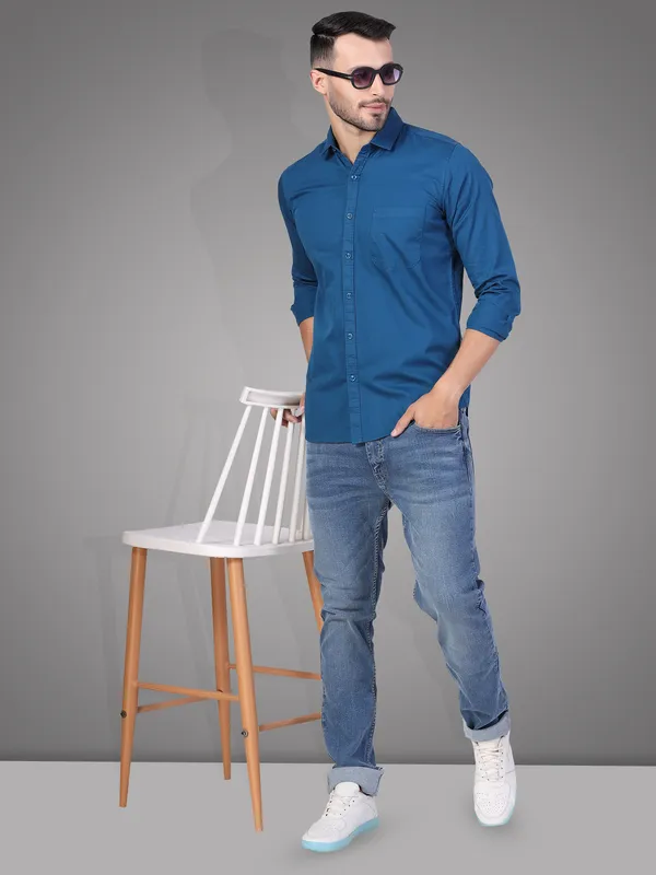 Teal_Blue_Casual_Shirt_for_Men_|_Pure_Cotton_Shirt