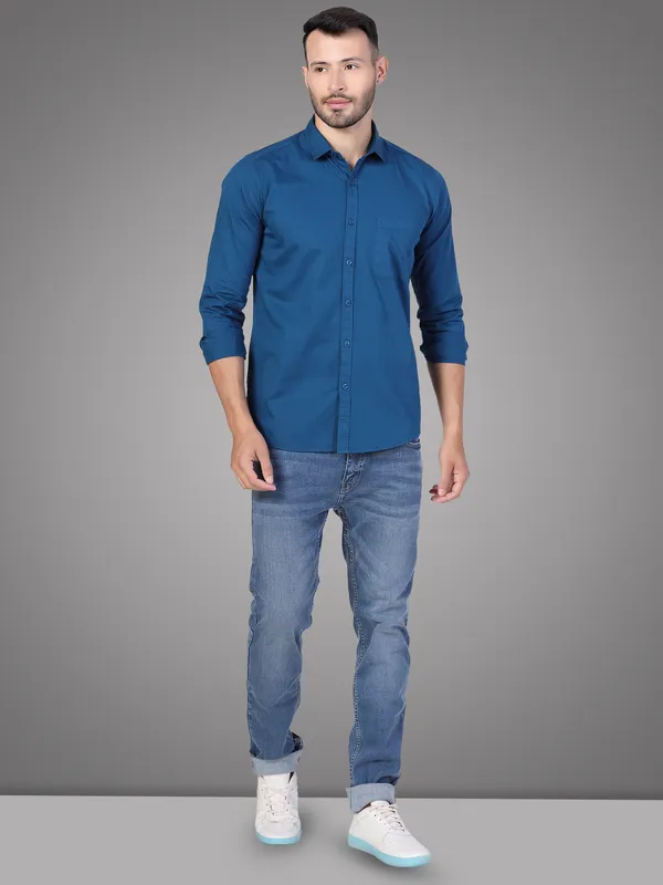 Teal_Blue_Casual_Shirt_for_Men_|_Pure_Cotton_Shirt
