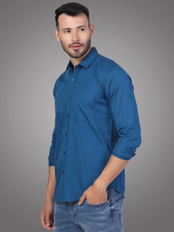 Teal_Blue_Casual_Shirt_for_Men_|_Pure_Cotton_Shirt