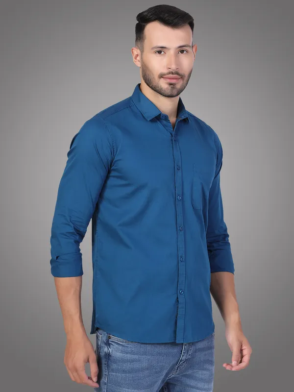 Teal_Blue_Casual_Shirt_for_Men_|_Pure_Cotton_Shirt