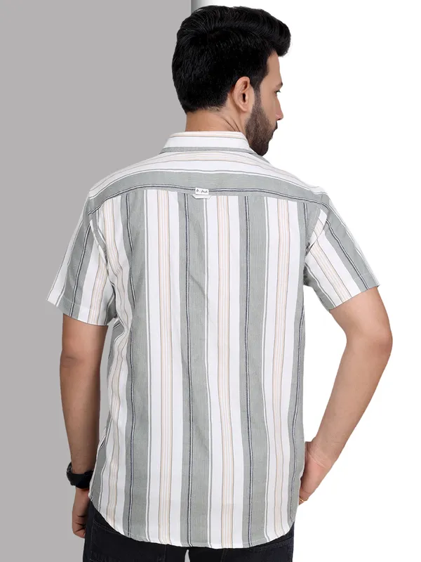 Green_Half_Sleeve_Stripe_Shirt_for_Men_|_Premium_Cotton