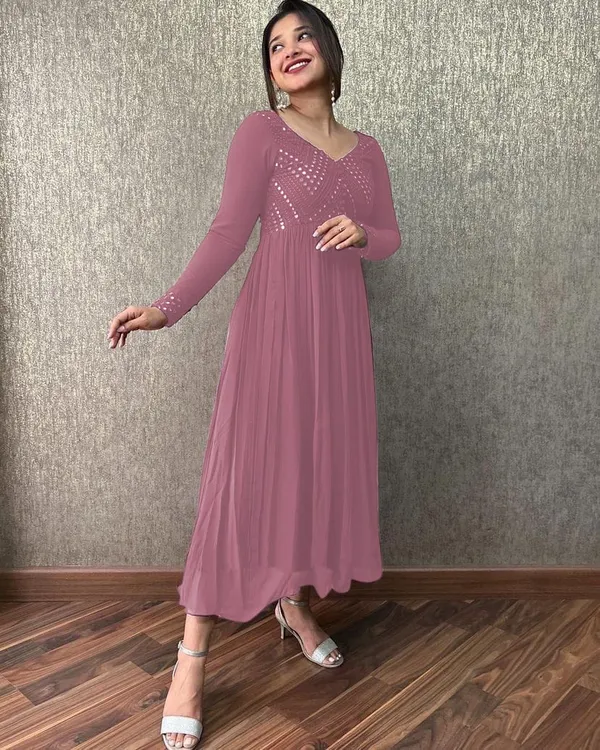Pink_Georgette_Embroided_Full_Sleeve_Gown_For_Women