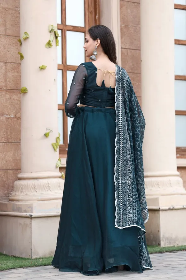Blue_Georgette_Embroided_Lehngha_WIth_Choli_For_Women