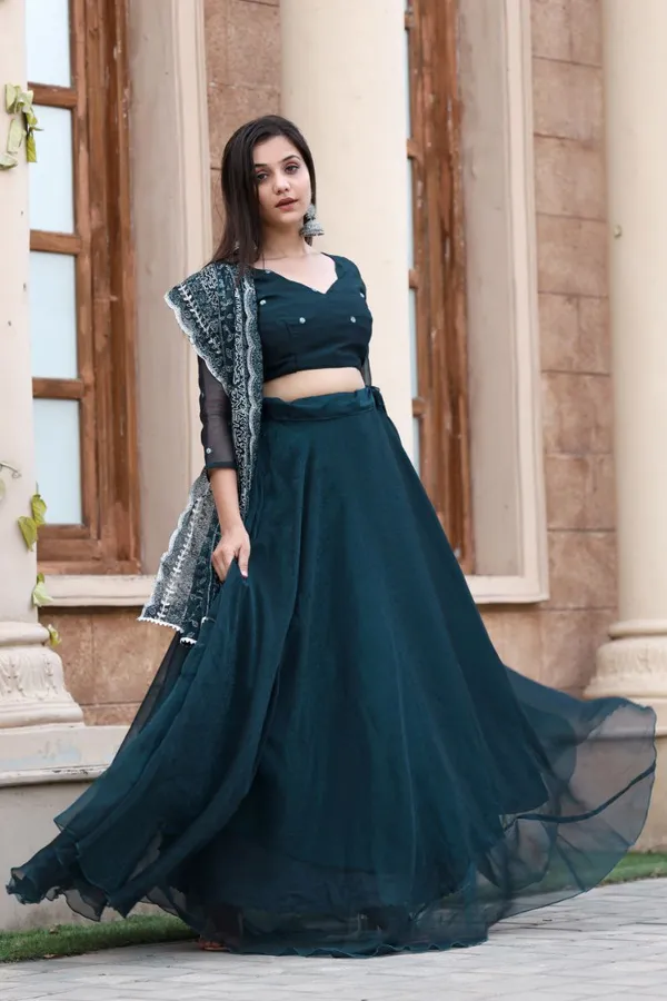 Blue_Georgette_Embroided_Lehngha_WIth_Choli_For_Women