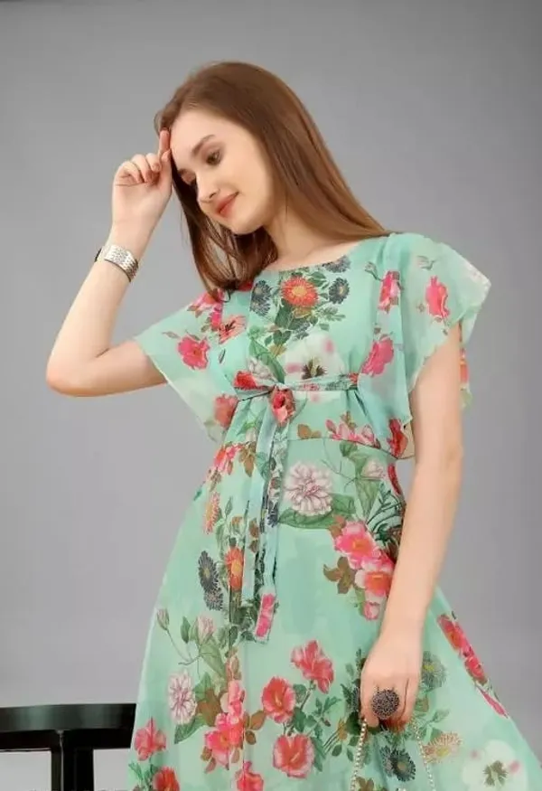 Green_Fox_Georgette_Floral_Printed_Ruffle_Sleeve_Gown_For_Women