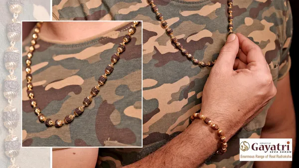 Gold_Plated__Combo_5_Pro_Vertical_Mala,Bracelet,Chain_&_2_Pendants_For_Male