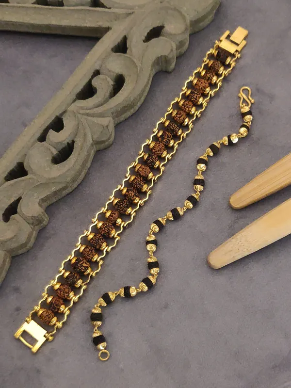 Gold_Plated__Couple_Designer_Bracelet_+_Female_Bracelet_For_Male_