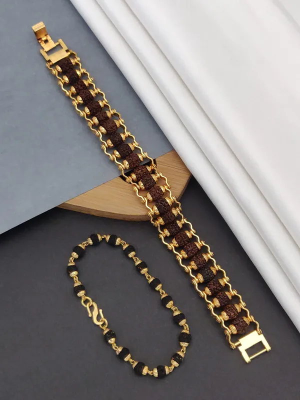 Gold_Plated__Couple_Designer_Bracelet_+_Female_Bracelet_For_Male_