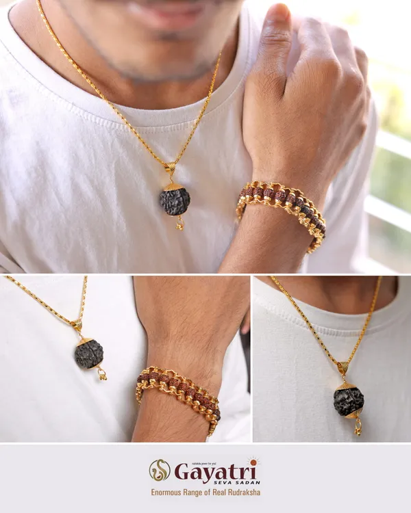 Gold_Plated__Designer_Bracelet_Plus_2_Pendants_For_Male
