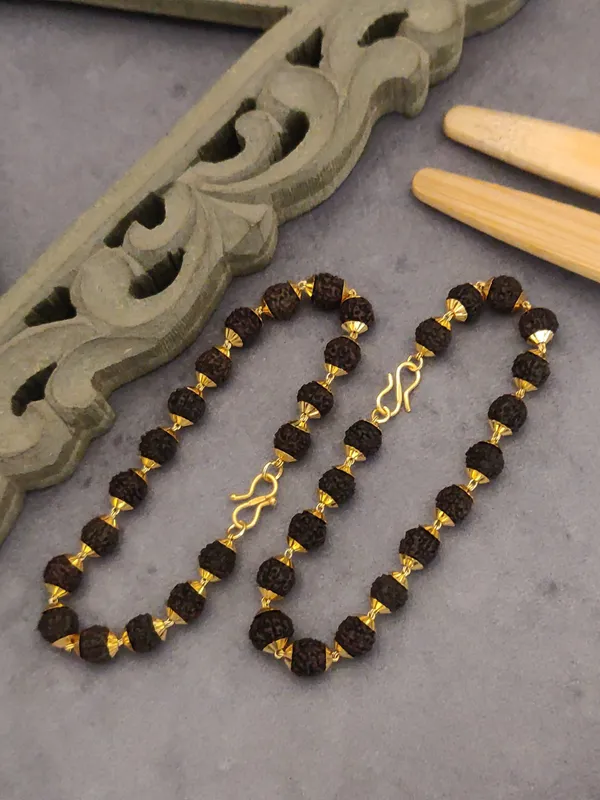 Gold_Plated__1_+_1_Natural_Rudraksh_Bracelet