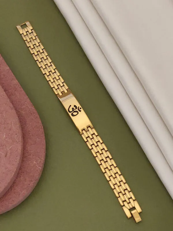 Gold_Plated__Ohm_Bracelet_For_Male