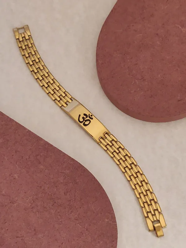 Gold_Plated__Ohm_Bracelet_For_Male