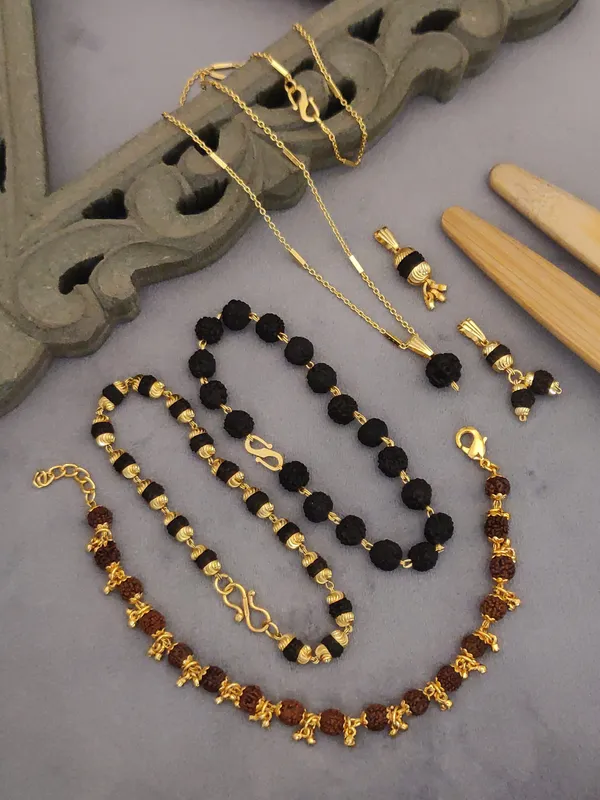 Gold_Plated_Combo_For_Women_|_3_Bracelets_&_3_Pendants_With_Chain