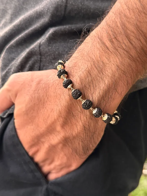Silver_Plated__Natural_Rudraksh_Bracelet_For_Men