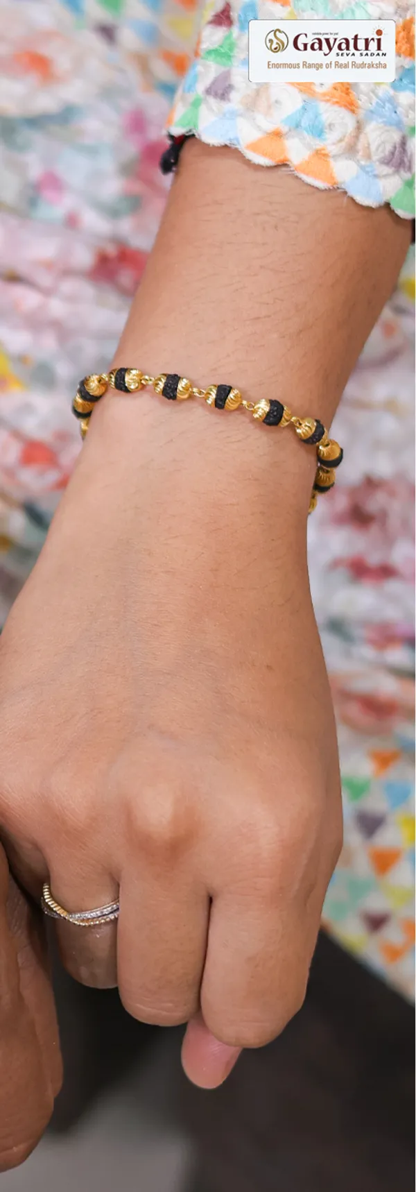 Gold_Plated__Combo_3_Female_Natural_Rudraksh_Bracelets_For_Female