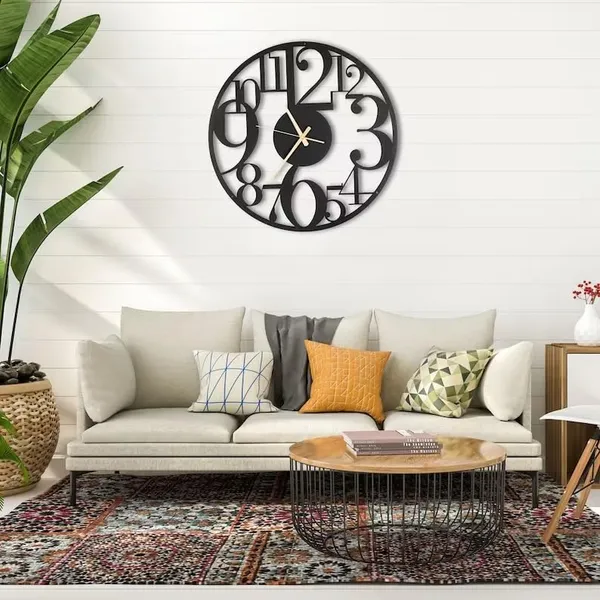 Black_Heavy_Metal_Matte_Finish_I_Metal_Antique_Wall_Clock_For_Home,Office_And_Living_Room