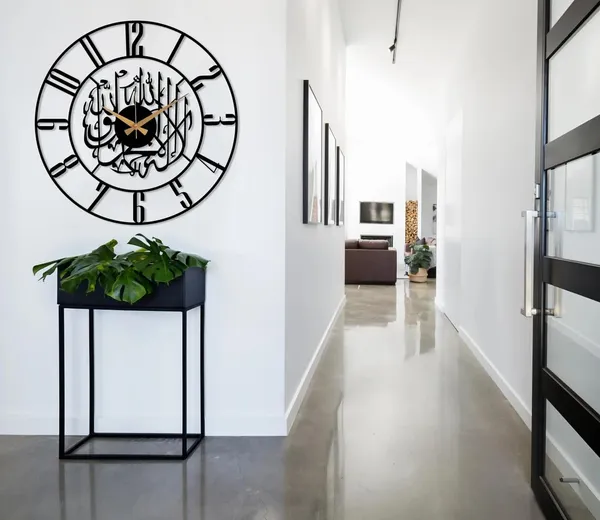 Black_Heavy_Metal_Matte_Finish_Metal_Islamic_Wall_Clock