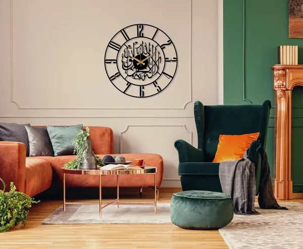 Black_Heavy_Metal_Matte_Finish_Metal_Islamic_Wall_Clock
