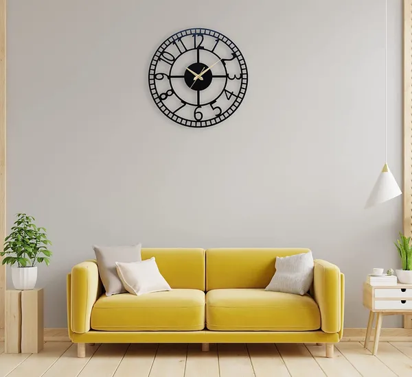 Black_Matte_Finish_Heavy_Metal_Modern_Wall_Clock_For_Home,Office_And_Living_Room
