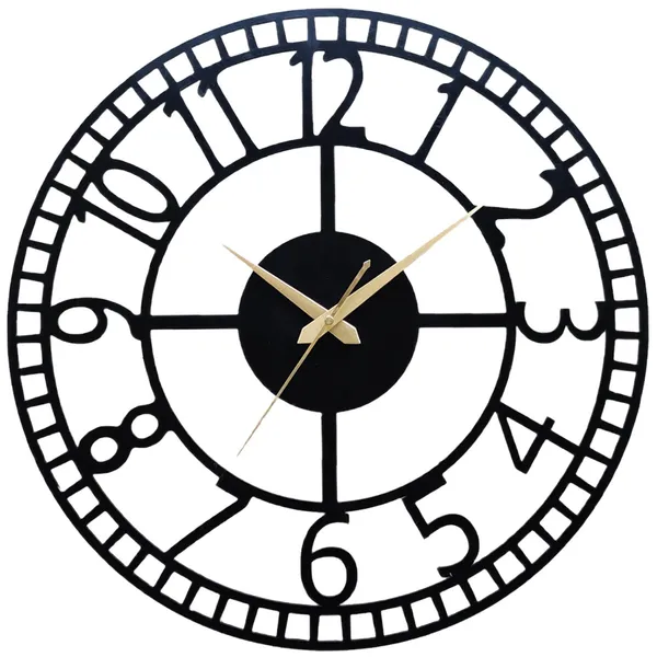 Black_Matte_Finish_Heavy_Metal_Modern_Wall_Clock_For_Home,Office_And_Living_Room