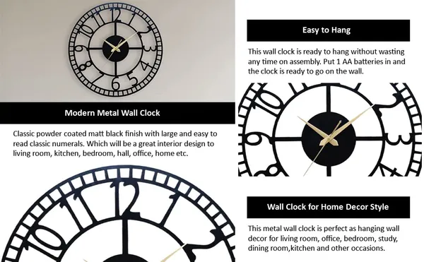 Black_Matte_Finish_Heavy_Metal_Modern_Wall_Clock_For_Home,Office_And_Living_Room