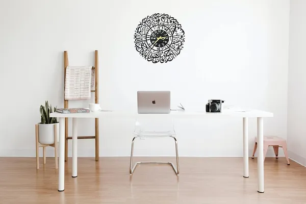 Surah_Al_Ikhlas_Islamic_Wall_Clock_Black_Heavy_Metal_Matte_Finish_Wall_Clock(45_Cm)