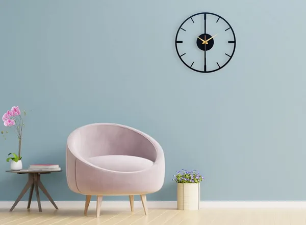 Black_Stylish_Design_Metal_Wall_Clock_For_Living_Room,_Fancy_Modern_Wall_Clock