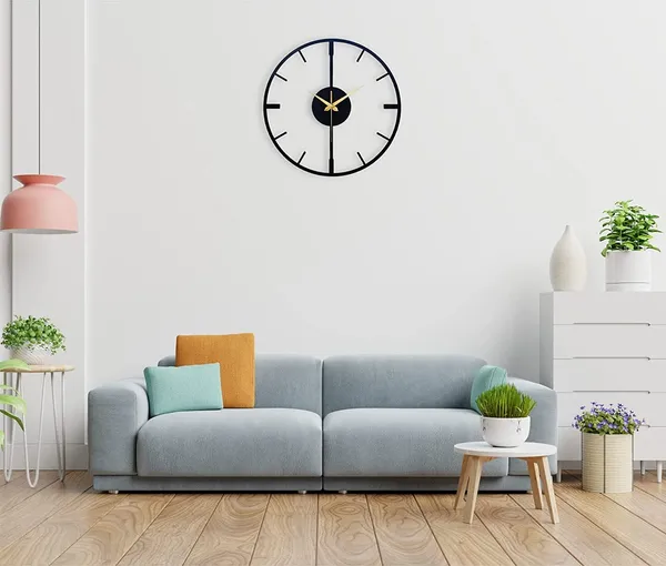 Black_Stylish_Design_Metal_Wall_Clock_For_Living_Room,_Fancy_Modern_Wall_Clock