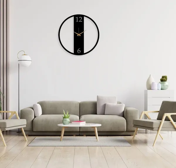 Black_Heavy_Metal_Matte_Finish_Metal_Modern_Wall_Clock_For_Home_Decore