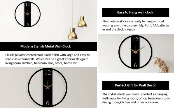 Black_Heavy_Metal_Matte_Finish_Metal_Modern_Wall_Clock_For_Home_Decore
