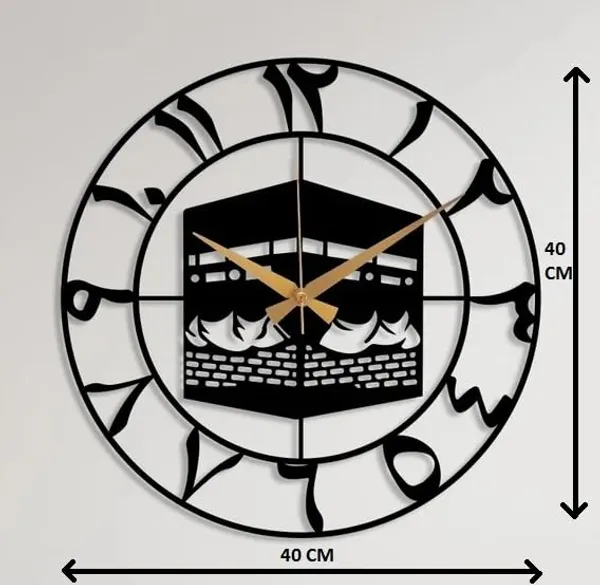 Black_Kaaba_Design_Islamic_Wall_Clock_|_Black_Heavy_Metal_Matte_Finish_Wall_Clock