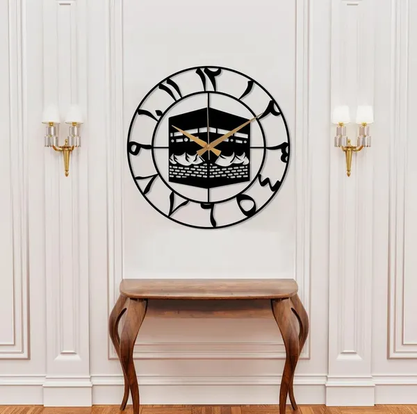 Black_Kaaba_Design_Islamic_Wall_Clock_|_Black_Heavy_Metal_Matte_Finish_Wall_Clock