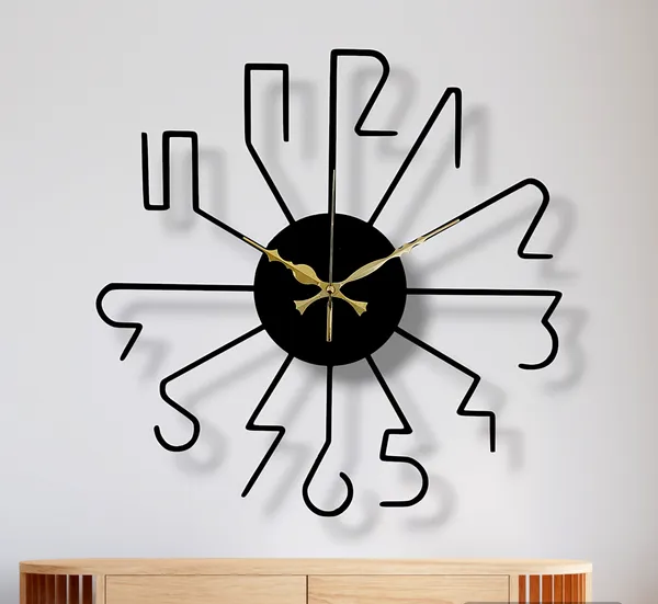 Black_Matte_Finish_Designer_Heavy_Metal_Wall_Clock