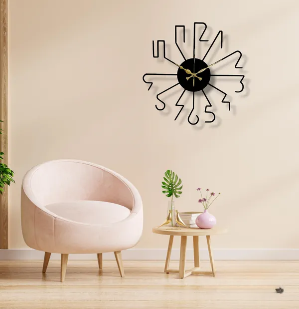 Black_Matte_Finish_Designer_Heavy_Metal_Wall_Clock