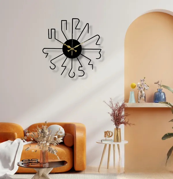 Black_Matte_Finish_Designer_Heavy_Metal_Wall_Clock