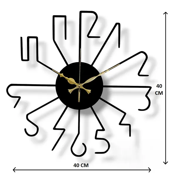 Black_Matte_Finish_Designer_Heavy_Metal_Wall_Clock