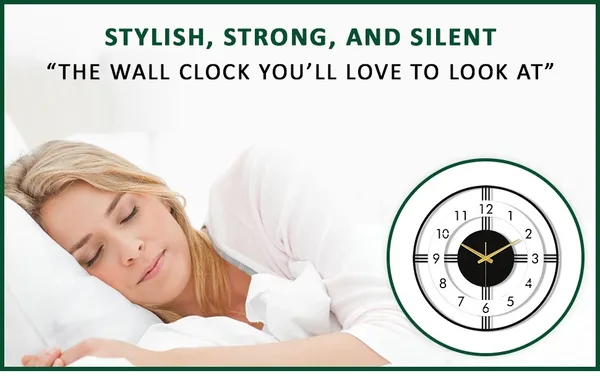 Black_And_White_Designer_Metal_Wall_Clock_For_Home/Office_&_Living_Room