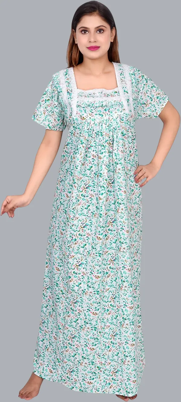 Cotton_Printed_Square_Neck_Night_Wear_For_Women