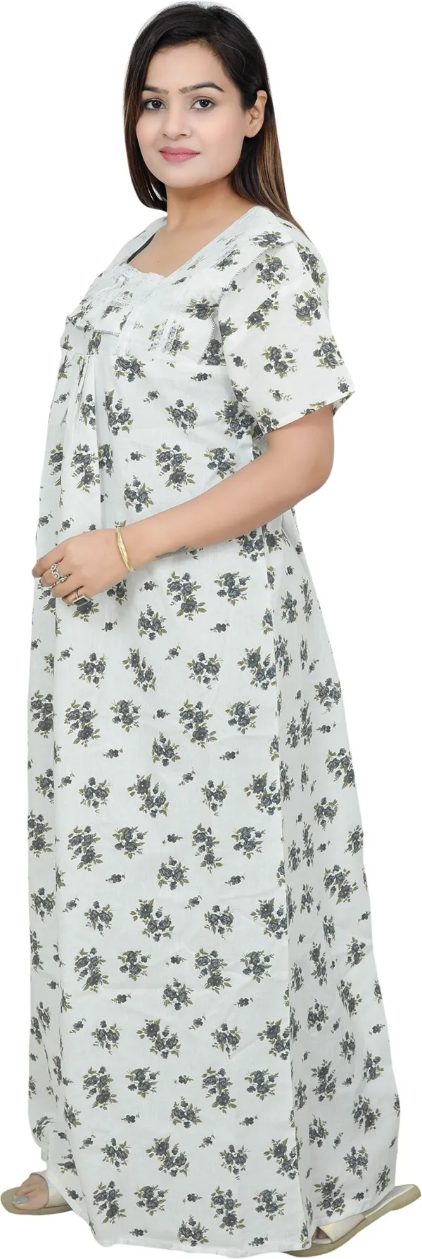 Cotton_Printed_Square_Neck_Night_Wear_For_Women