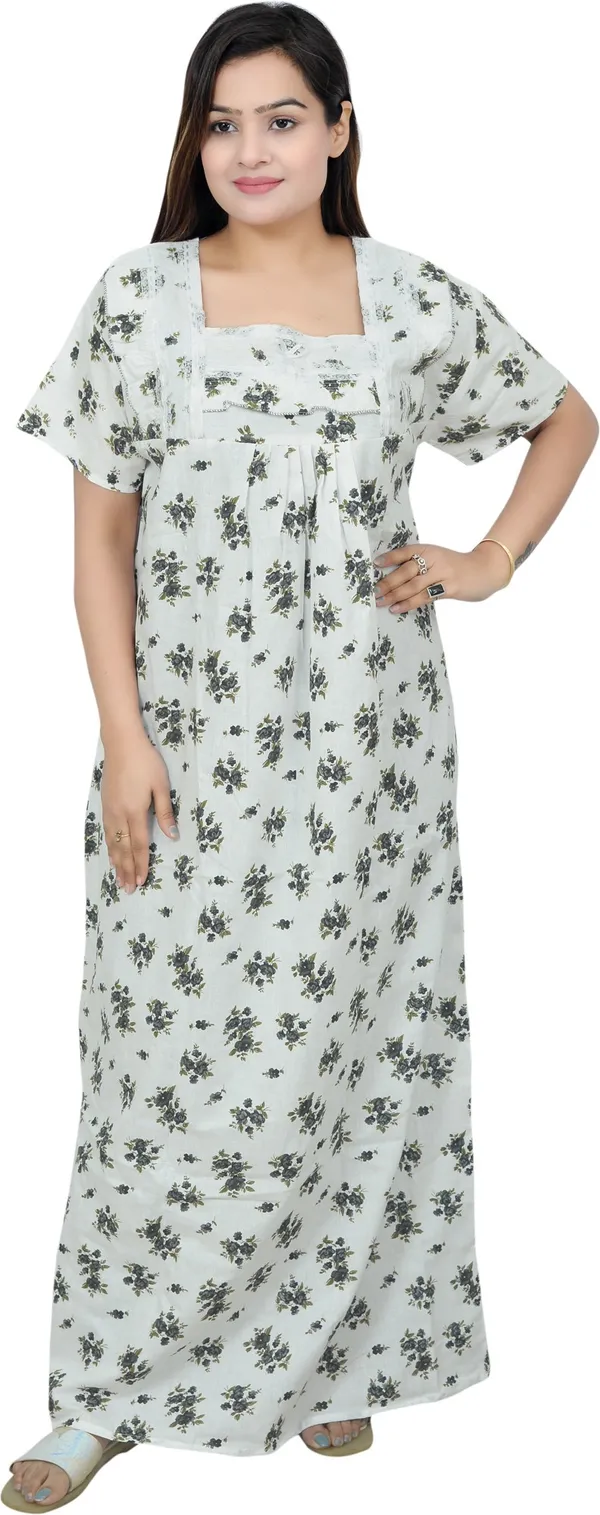 Cotton_Printed_Square_Neck_Night_Wear_For_Women