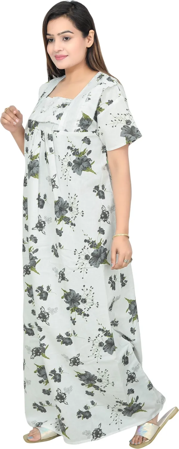 Cotton_Lace_Square_Neck_Night_Wear_For_Women